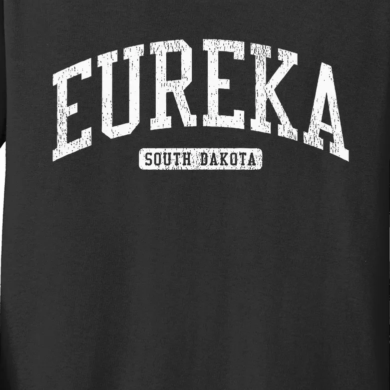 Eureka South Dakota Sd Js03 College University Style Kids Long Sleeve Shirt