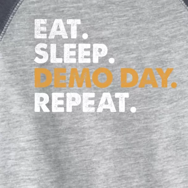 Eat Sleep Demo Day Funny Demolition Gift Toddler Fine Jersey T-Shirt