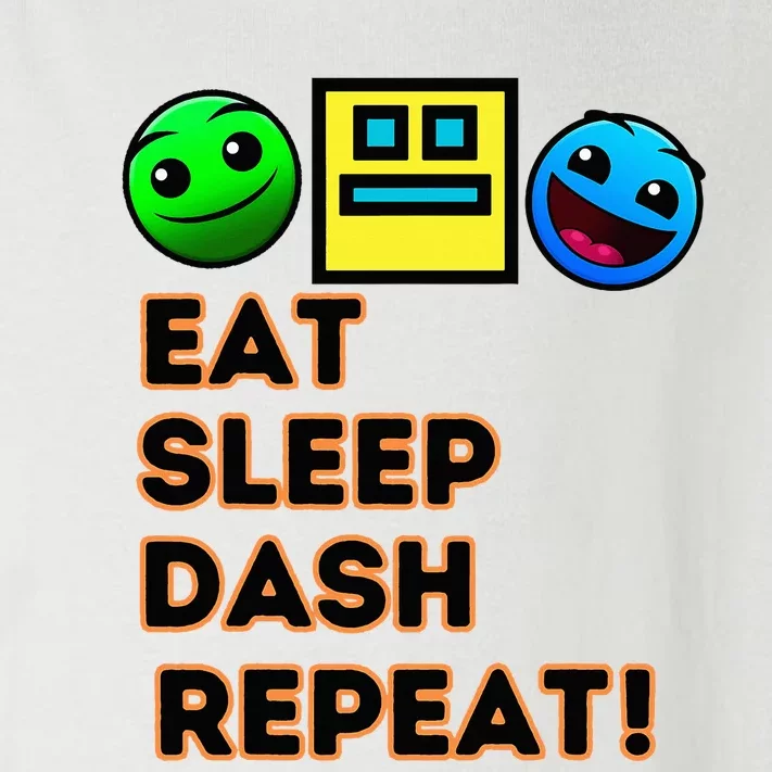 Eat Sleep Dash Repeat Video Game Geometry Toddler Long Sleeve Shirt