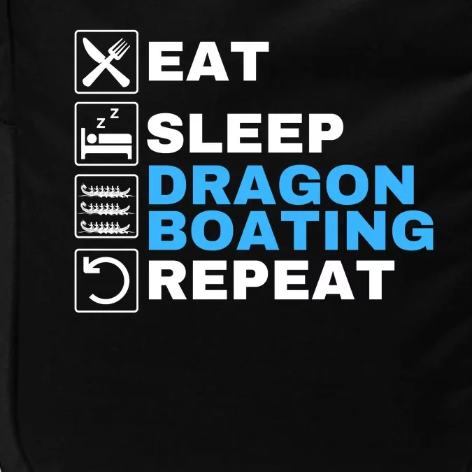 Eat Sleep Dragonboat Dragon Boat Festival Dragon Boat Racing Impact Tech Backpack