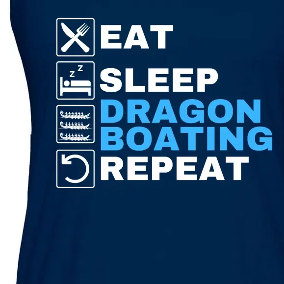 Eat Sleep Dragonboat Dragon Boat Festival Dragon Boat Racing Ladies Essential Flowy Tank