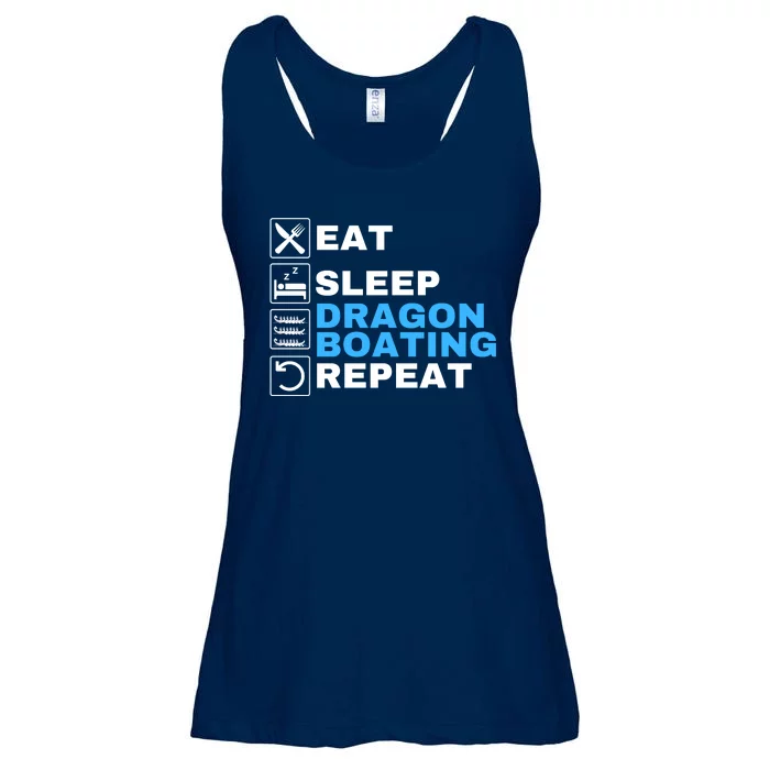 Eat Sleep Dragonboat Dragon Boat Festival Dragon Boat Racing Ladies Essential Flowy Tank