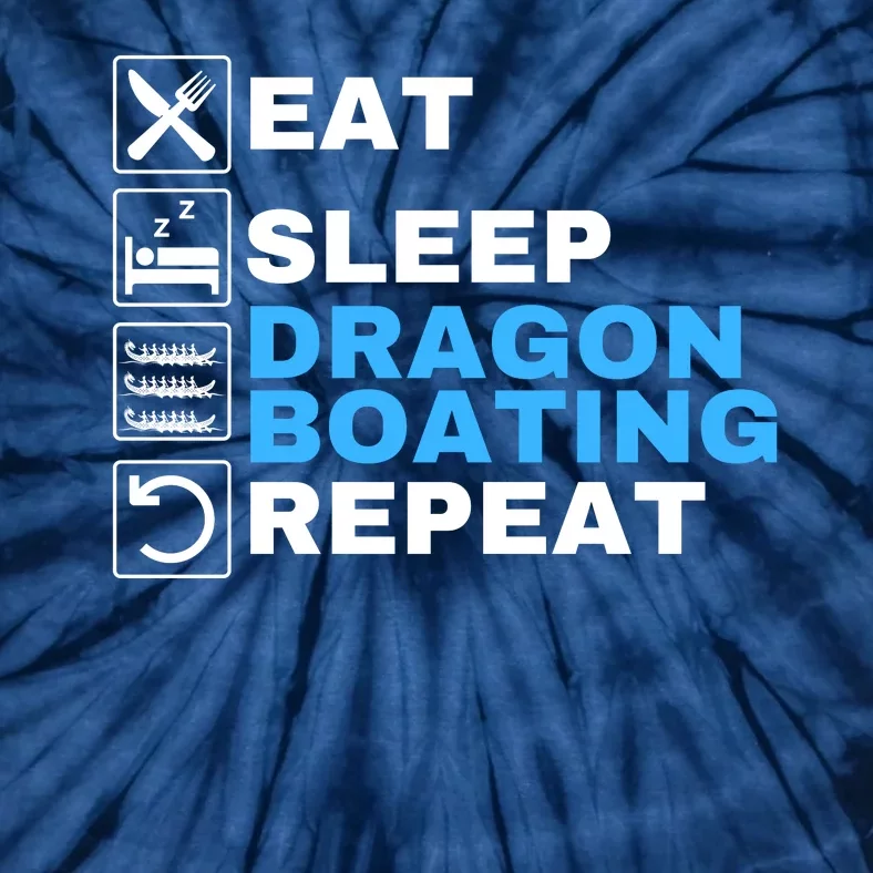 Eat Sleep Dragonboat Dragon Boat Festival Dragon Boat Racing Tie-Dye T-Shirt