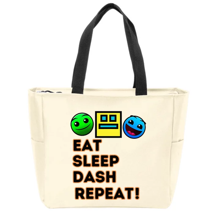 Eat Sleep Dash Repeat Video Game Zip Tote Bag