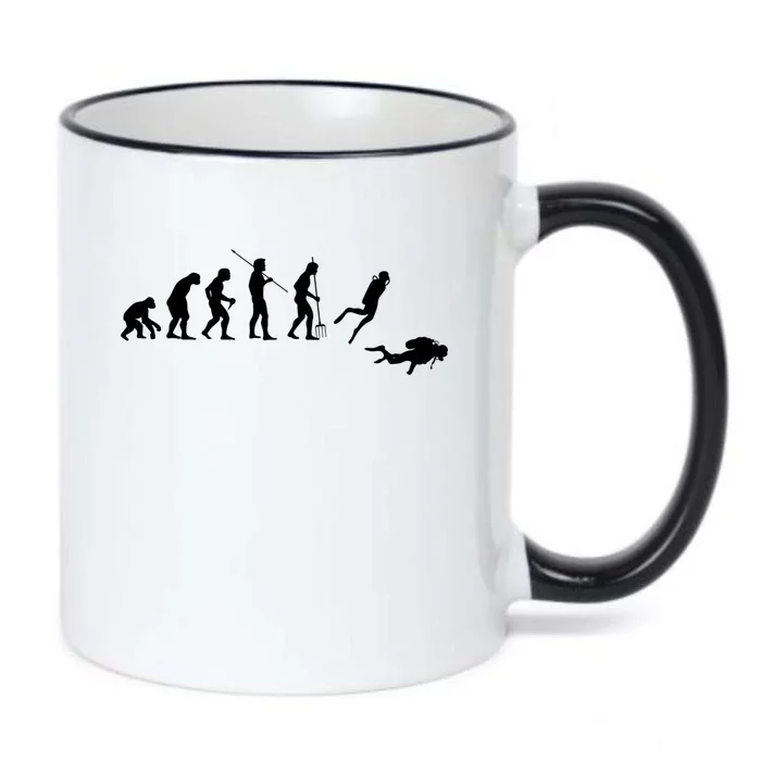 Evolution Scuba Diving Ocean Sea Diving Lover Scuba Diving Meaningful Gift Black Color Changing Mug