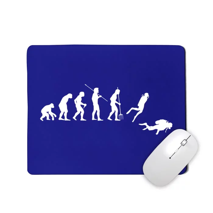 Evolution Scuba Diving Ocean Sea Diving Lover Scuba Diving Meaningful Gift Mousepad