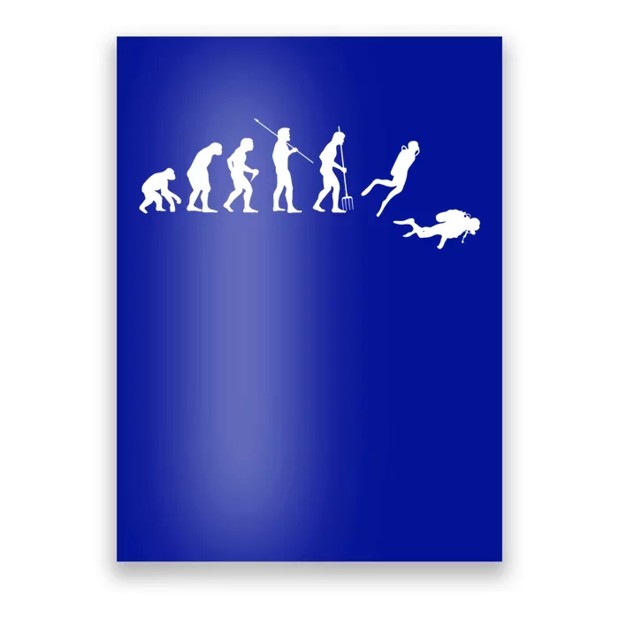 Evolution Scuba Diving Ocean Sea Diving Lover Scuba Diving Meaningful Gift Poster