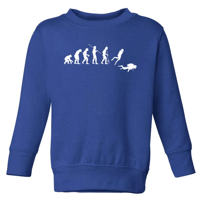 Evolution Scuba Diving Ocean Sea Diving Lover Scuba Diving Meaningful Gift Toddler Sweatshirt