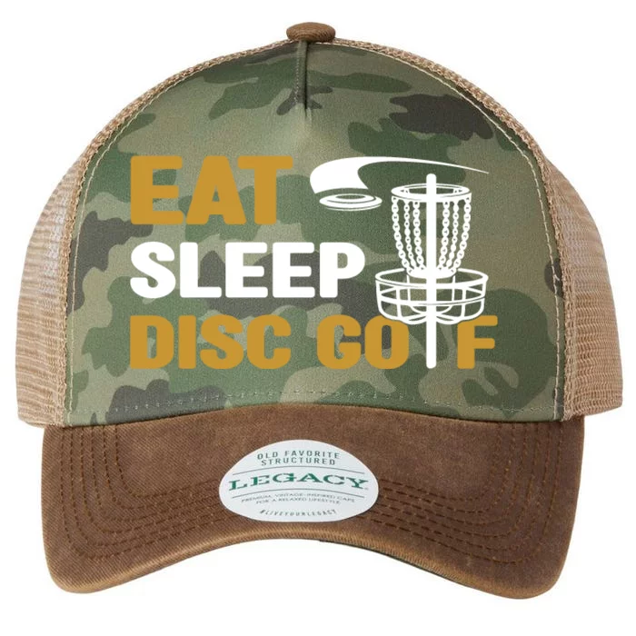 Eat Sleep Disc Golf Frolf Disc Golf Tee Legacy Tie Dye Trucker Hat