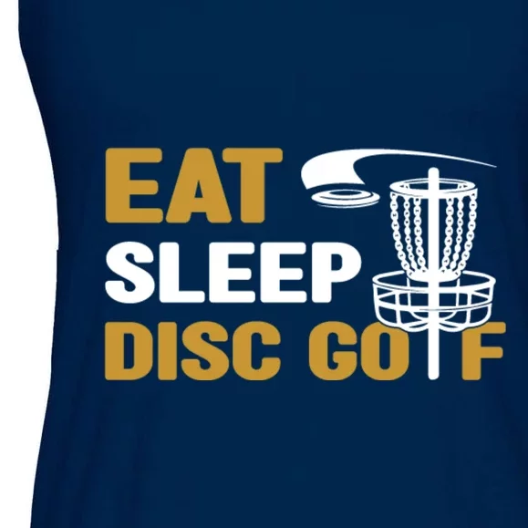 Eat Sleep Disc Golf Frolf Disc Golf Tee Ladies Essential Flowy Tank