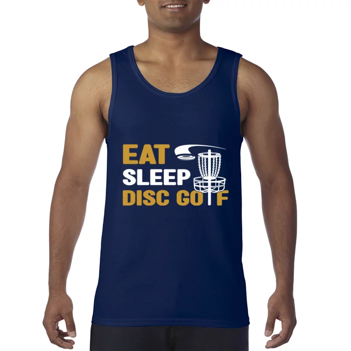 Eat Sleep Disc Golf Frolf Disc Golf Tee Tank Top