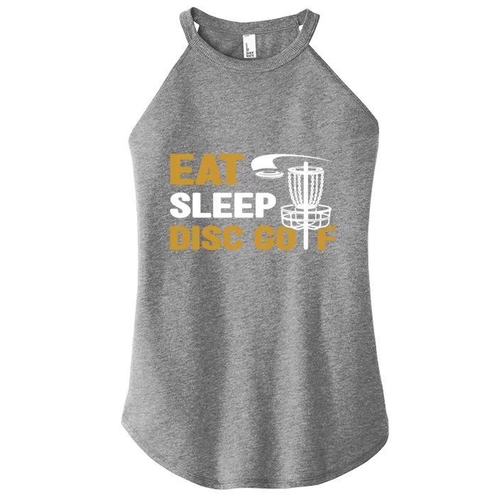 Eat Sleep Disc Golf Frolf Disc Golf Tee Women’s Perfect Tri Rocker Tank