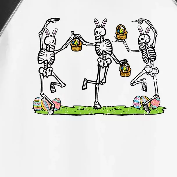 Easter Skeletons Dancing Funny Bunny Bones Toddler Fine Jersey T-Shirt