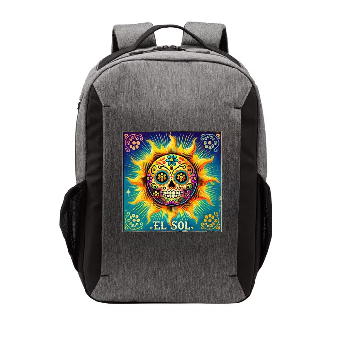 El Sol Dia De Muertos Vector Backpack