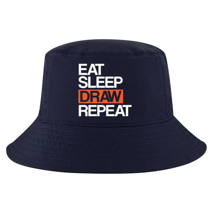 Eat Sleep Draw Repeat Gift Funny Sketching Drawing Artist Gift Cool Comfort Performance Bucket Hat