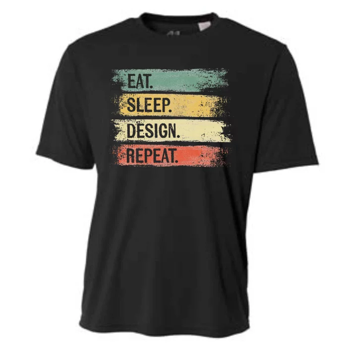 Eat Sleep Design Repeat Graphic Designer Gifts Architecture Cooling Performance Crew T-Shirt