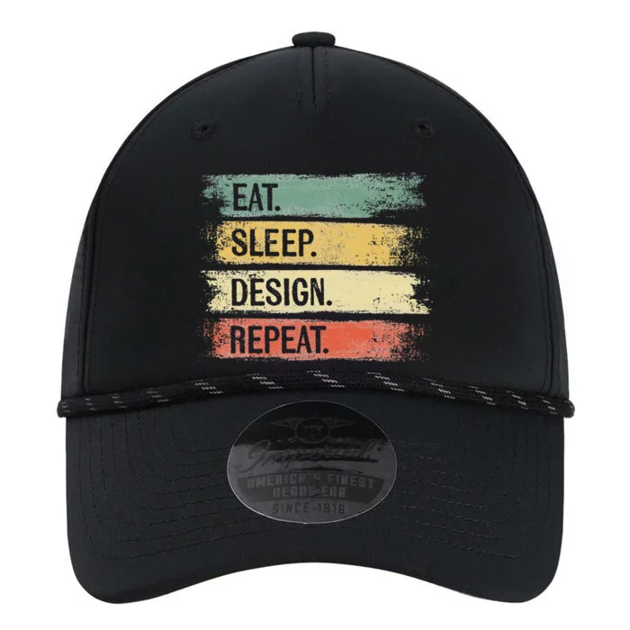 Eat Sleep Design Repeat Graphic Designer Gifts Architecture Performance The Dyno Cap