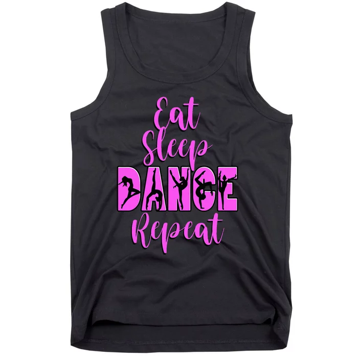 Eat Sleep Dance Repeat Dance Inspired Mum Girl Music Tank Top