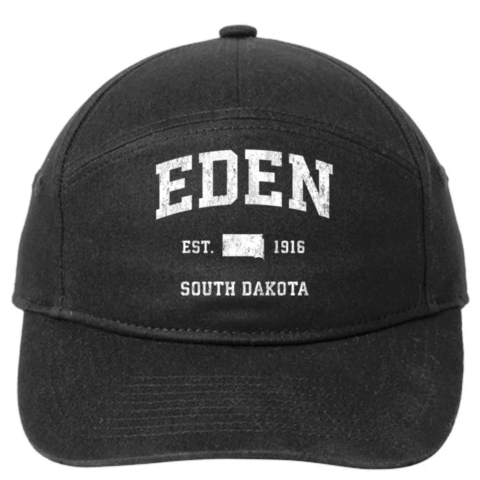 Eden South Dakota Sd Vintage Athletic Sports 7-Panel Snapback Hat