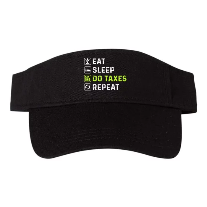 Eat Sleep Do Taxes Repeat,Tax Day T Valucap Bio-Washed Visor