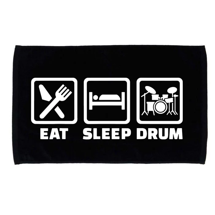 Eat Sleep Drum Microfiber Hand Towel