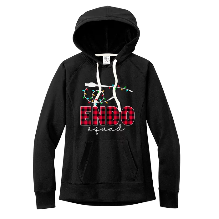 Endo Squad Endoscopy Endo Nurse Tech Christmas Women's Fleece Hoodie