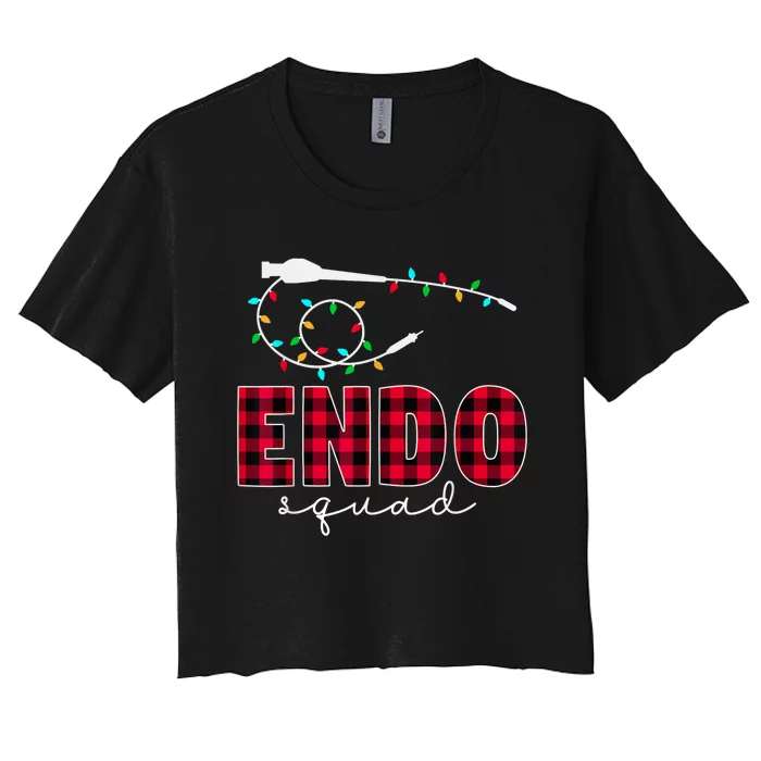 Endo Squad Endoscopy Endo Nurse Tech Christmas Women's Crop Top Tee