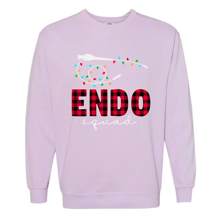 Endo Squad Endoscopy Endo Nurse Tech Christmas Garment-Dyed Sweatshirt