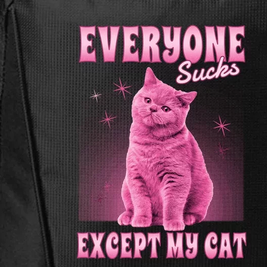 Everyone Sucks Except My Cat City Backpack