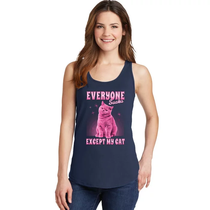 Everyone Sucks Except My Cat Ladies Essential Tank