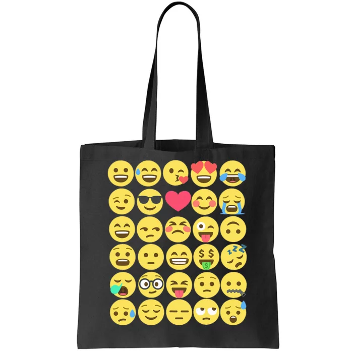 Emoticon Set Tote Bag