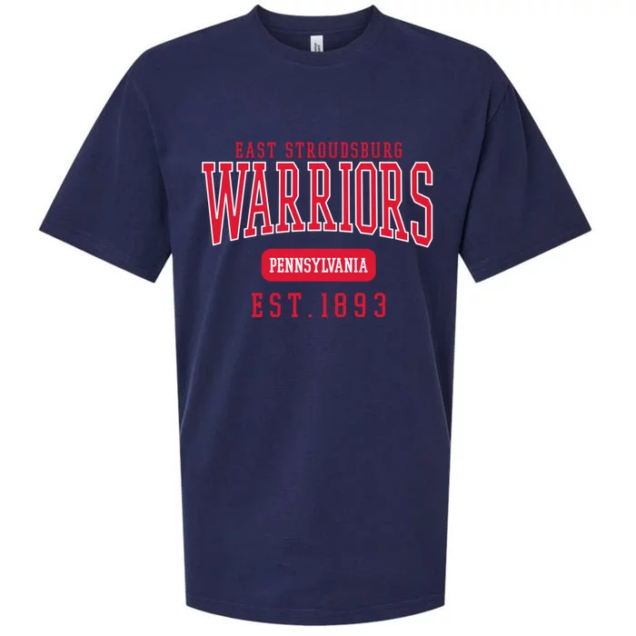 East Stroudsburg ESU Warriors Est. Date Sueded Cloud Jersey T-Shirt