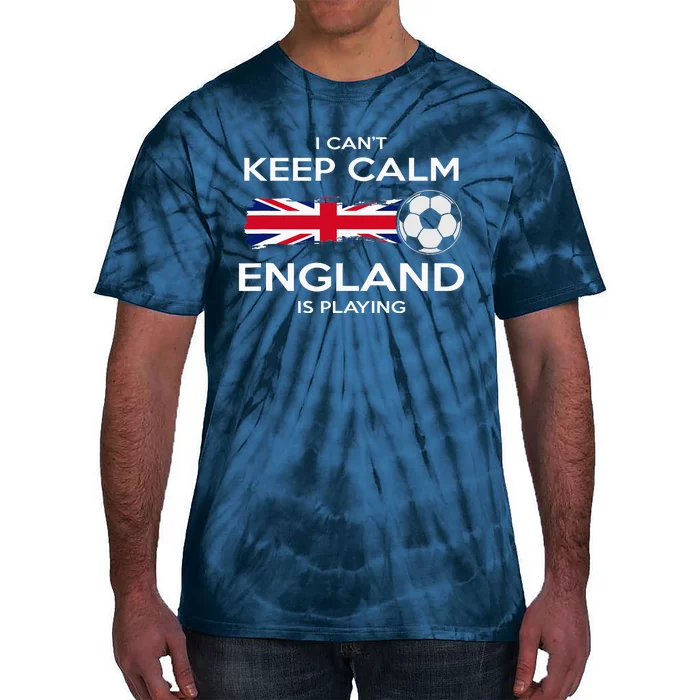 England Soccer English Player Flag Ball Tie-Dye T-Shirt