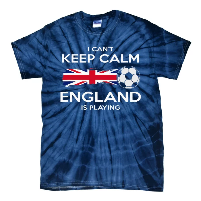 England Soccer English Player Flag Ball Tie-Dye T-Shirt