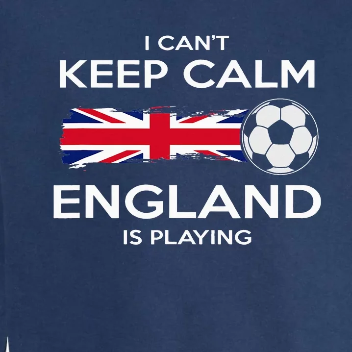 England Soccer English Player Flag Ball Garment-Dyed Sweatshirt