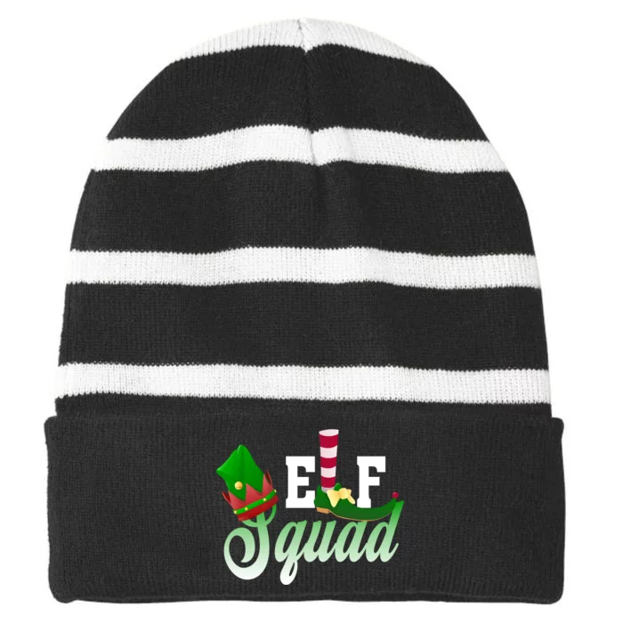 Elf Squad Striped Beanie with Solid Band