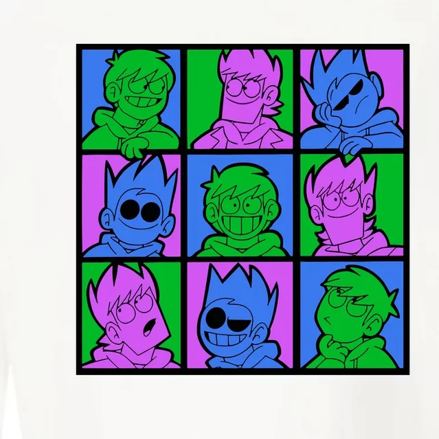 Eddsworld Sharkrobot Cropped Pullover Crew