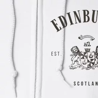 Edinburgh Scotland Full Zip Hoodie