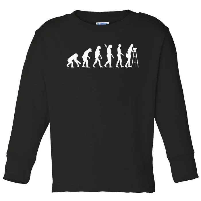 Evolution surveyor Toddler Long Sleeve Shirt