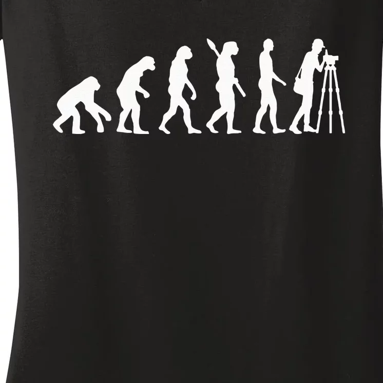 Evolution surveyor Women's V-Neck T-Shirt