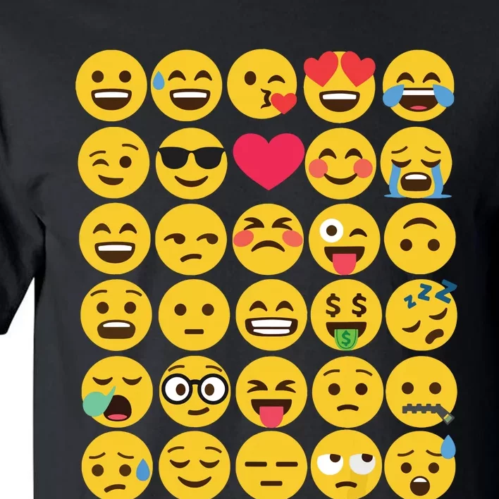 Emoticon Set Tall T-Shirt