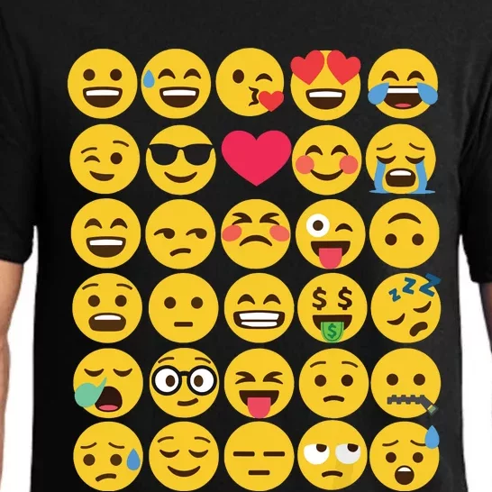 Emoticon Set Pajama Set