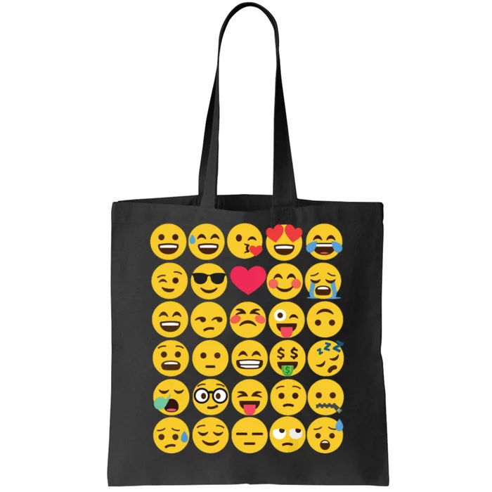 Emoticon Set Tote Bag