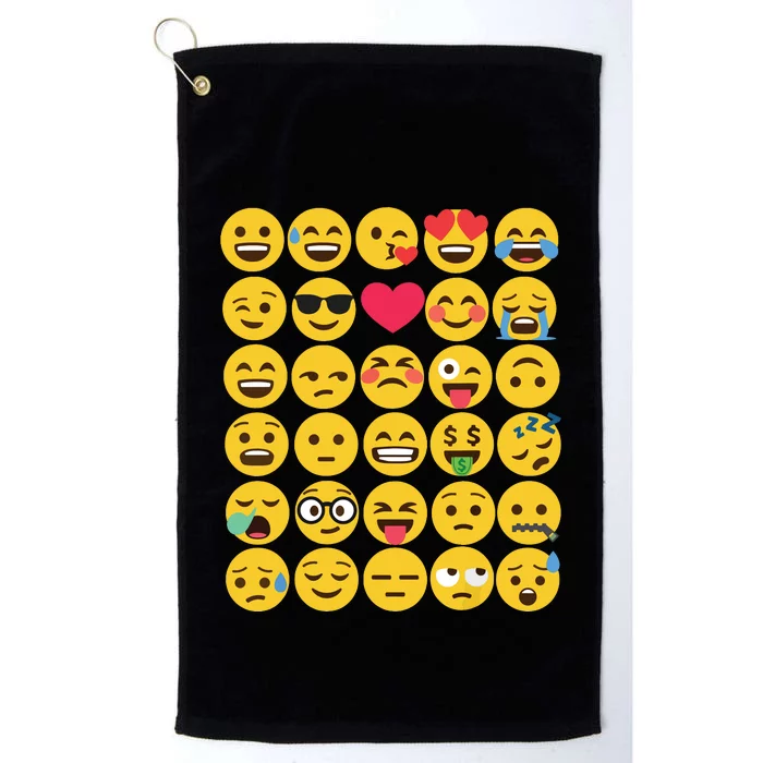 Emoticon Set Platinum Collection Golf Towel