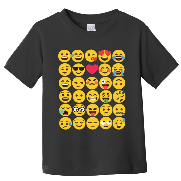 Emoticon Set Toddler T-Shirt