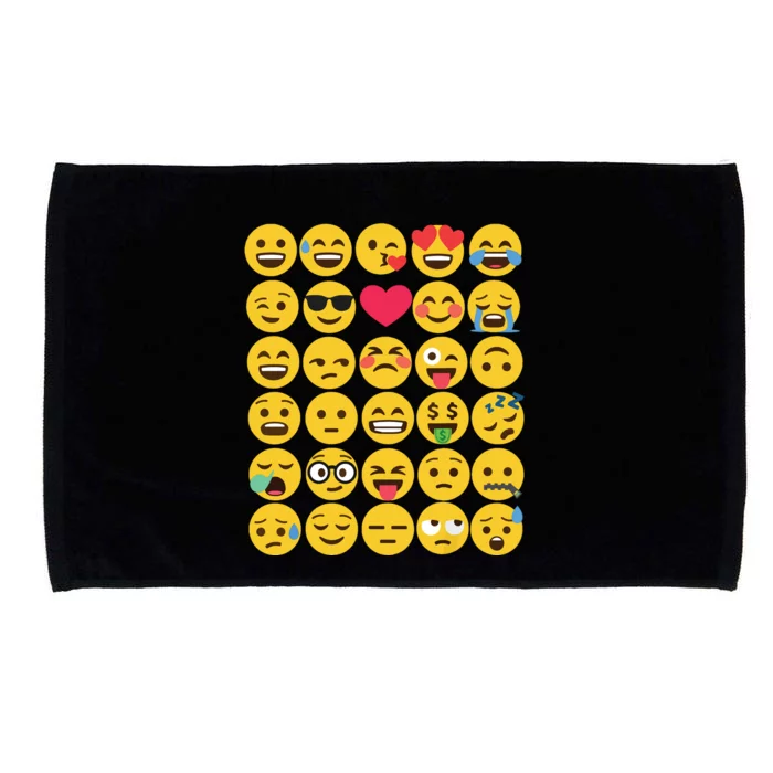 Emoticon Set Microfiber Hand Towel