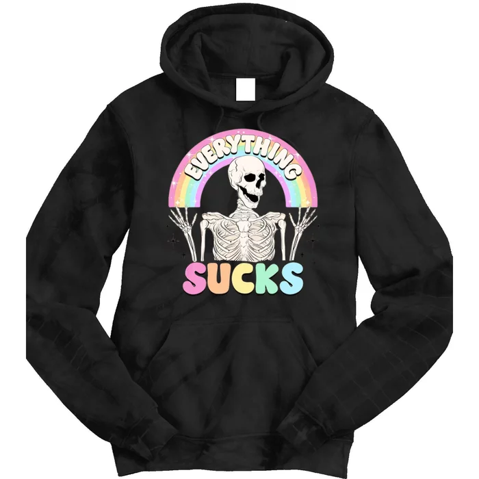 Everything Sucks Tie Dye Hoodie