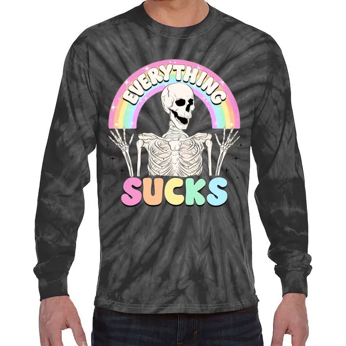 Everything Sucks Tie-Dye Long Sleeve Shirt