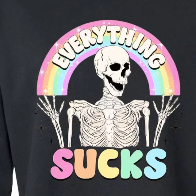 Everything Sucks Cropped Pullover Crew