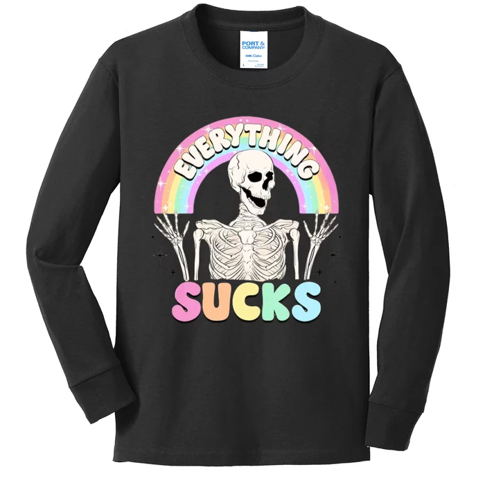 Everything Sucks Kids Long Sleeve Shirt